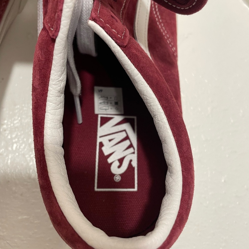 Vans Suede Sneakers in Burgundy and White never worn - Picture 9 of 13